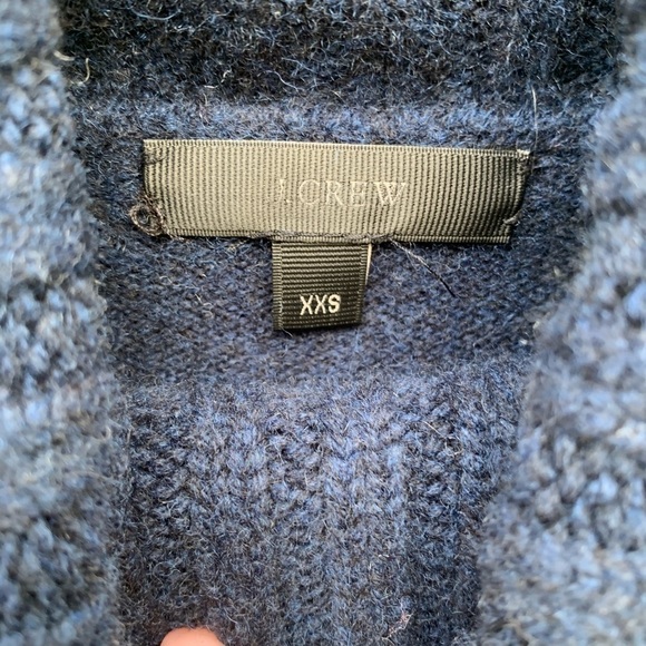 J. Crew Fair Isle Mohair Blend Turtle Neck Sweater XXS - Picture 4 of 5